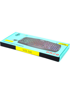 Weibo WB-540 Gaming Πληκτρολόγιο με Φωτιζόμενα πλήκτρα (Αγγλικό US)