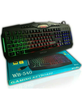 Weibo WB-540 Gaming Πληκτρολόγιο με Φωτιζόμενα πλήκτρα (Αγγλικό US)
