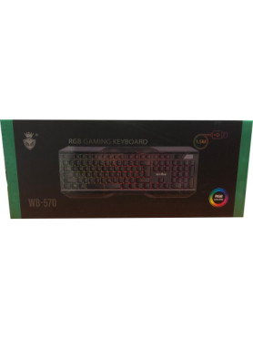 Weibo 655709 Gaming Πληκτρολόγιο με Φωτιζόμενα πλήκτρα (Αγγλικό US)