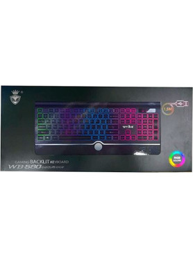 Weibo 655808 Gaming Πληκτρολόγιο με Φωτιζόμενα πλήκτρα (Αγγλικό US)
