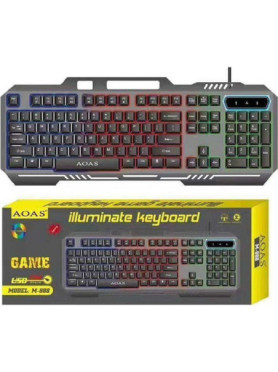 M-888 Gaming Πληκτρολόγιο με RGB φωτισμό (Αγγλικό US)