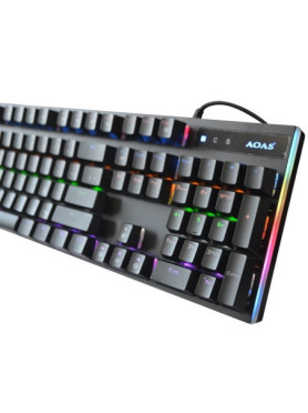 Aoas M600 Gaming Πληκτρολόγιο με RGB φωτισμό (Αγγλικό US)
