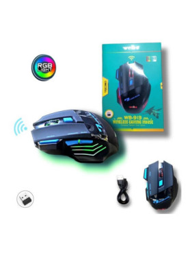 Weibo WB-913 Ασύρματο RGB Gaming Ποντίκι Μαύρο