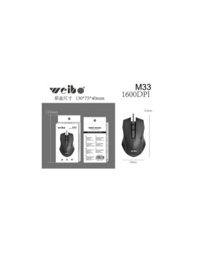 Weibo M-33 Laser Gaming Ποντίκι Μαύρο