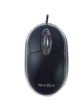 Weibo FC-143 Ενσύρματο Mini Ποντίκι Μαύρο