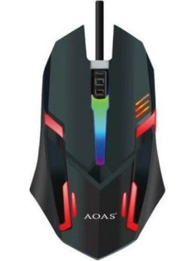 Aoas Aoas v02 Gaming Ποντίκι Μαύρο