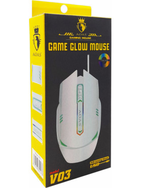 Aoas Aoas V03 RGB Gaming Ποντίκι 3200 DPI Λευκό