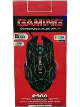 Weibo S200 RGB Gaming Ποντίκι 3200 DPI Μαύρο