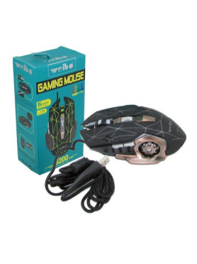 Weibo S200 RGB Gaming Ποντίκι 3200 DPI Μαύρο