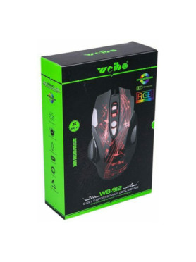 Weibo WB912 RGB Gaming Ποντίκι Μαύρο