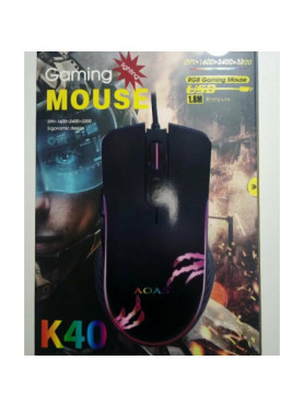 Aoas Aoas K40 RGB Gaming Ποντίκι 3200 DPI Μαύρο