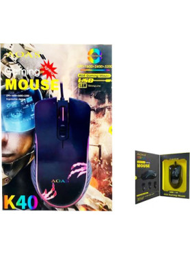 Aoas Aoas K40 RGB Gaming Ποντίκι 3200 DPI Μαύρο