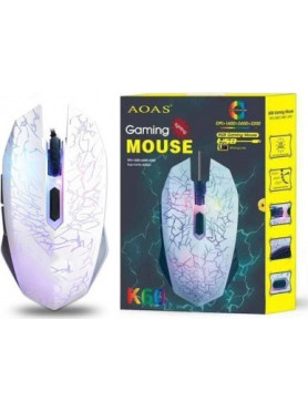 Aoas Aoas K60 Gaming Ποντίκι 3200 DPI Λευκό