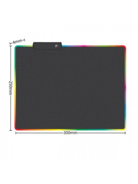 Weibo K7 Gaming Mouse Pad 300mm με RGB Φωτισμό Μαύρο