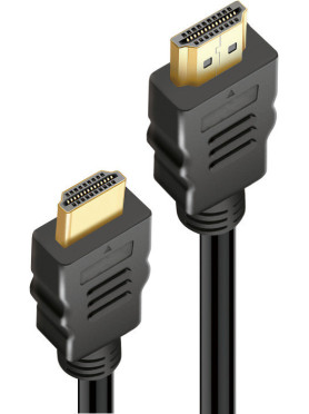 Leewello HD-004 HDMI 1.4 Cable HDMI male - HDMI male 1m Μαύρο