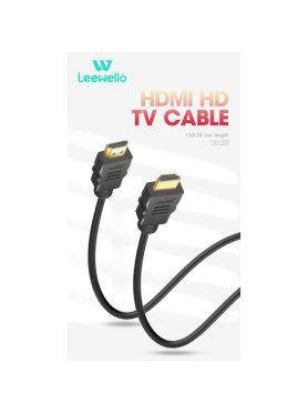 Leewello HD-004 HDMI 1.4 Cable HDMI male - HDMI male 10m Μαύρο