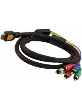 AV Cable HDMI male - 5x RCA male 1.5m