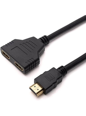 Hdmi To Hdmi*2 Black Male...