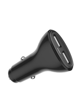 Xipin XIPIN CX28 Φορτιστής Αυτοκινήτου 4.8A με Θύρες: 2xUSB μαζί με Καλώδιο Lightning Μαύρο Χρώμα