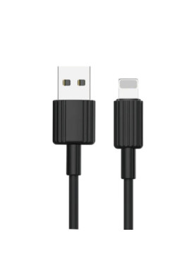 Leewello LW-143 Φορτιστής Αυτοκινήτου 2.4A με Θύρες: 2xUSB μαζί με Καλώδιο Lightning Μαύρο Χρώμα