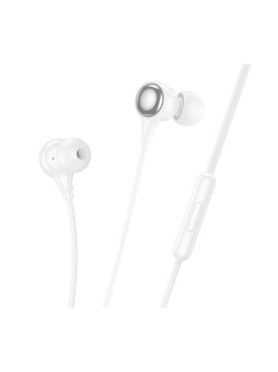 Hoco M116 Benevolent In-ear Handsfree Ακουστικά με Βύσμα USB-C Λευκό