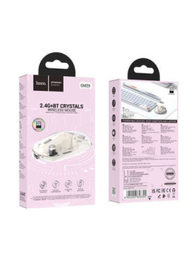 Hoco GM29 Ασύρματο Bluetooth Ποντίκι Space White
