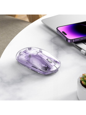 Hoco GM29 Ασύρματο Bluetooth Ποντίκι Μωβ