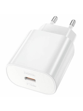 Hoco Φορτιστής Χωρίς Καλώδιο με Θύρα USB-C 25W Power Delivery Λευκός (N22 Jetta)