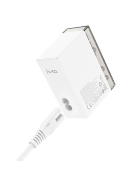 Hoco Βάση Φόρτισης με 3 Θύρες USB-A και 3 Θύρες USB-C 65W Power Delivery / Quick Charge 3.0 σε Λευκό χρώμα (N36)
