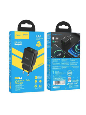 Hoco Φορτιστής Χωρίς Καλώδιο με Θύρα USB-A 18W Quick Charge 3.0 Μαύρος (N26)