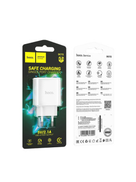 Hoco Φορτιστής Χωρίς Καλώδιο με Θύρα USB-C 20W Power Delivery Λευκός (DC72)