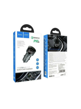 Hoco Φορτιστής Αυτοκινήτου Z42 20W 3A Γρήγορης Φόρτισης με μία Θύρα: 1xUSB Γκρι