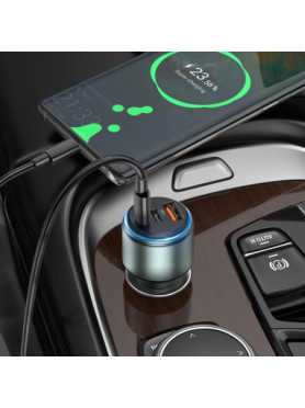 Hoco Φορτιστής Αυτοκινήτου C 18W με μία Θύρα: 1xUSB Μαύρος