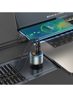 Hoco Φορτιστής Αυτοκινήτου C 18W με μία Θύρα: 1xUSB Μαύρος
