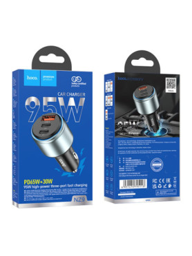 Hoco Φορτιστής Αυτοκινήτου C 18W με μία Θύρα: 1xUSB Μαύρος