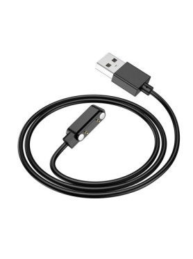 Hoco Kαλώδιο Φόρτισης USB Φορτιστής για Y9 Smart Sports Watch Μαύρος