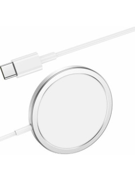 Hoco Ασύρματος Φορτιστής (Qi Pad) 15W Power Delivery Λευκός (CW30 Pro)