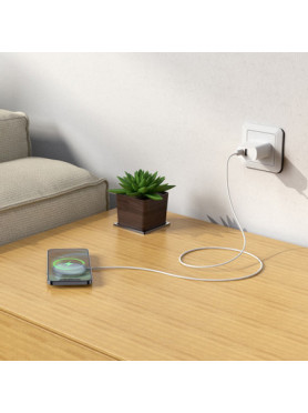 Hoco Ασύρματος Φορτιστής (Qi Pad) 15W Power Delivery Λευκός (CW30 Pro)