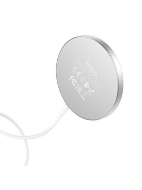 Hoco Ασύρματος Φορτιστής (Qi Pad) 15W Power Delivery Λευκός (CW30 Pro)