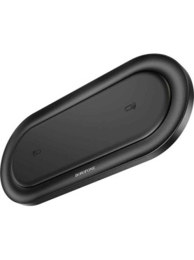 Borofone Ασύρματος Φορτιστής (Qi Pad) 18W Μαύρος (BQ7)