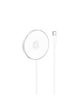 Hoco Ασύρματος Φορτιστής (Qi Pad) 15W Power Delivery Λευκός (CW41)