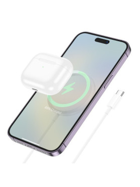 Hoco Φορτιστής Magsafe 15W Λευκός (Enjoy CW52)