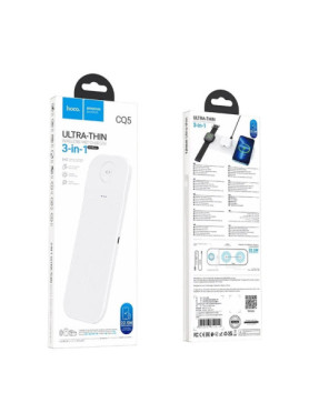 Hoco Ασύρματος Φορτιστής (Qi Pad) 15W Λευκός (CQ5)