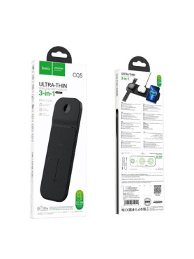 Hoco Ασύρματος Φορτιστής (Qi Pad) 15W Μαύρος (CQ5)