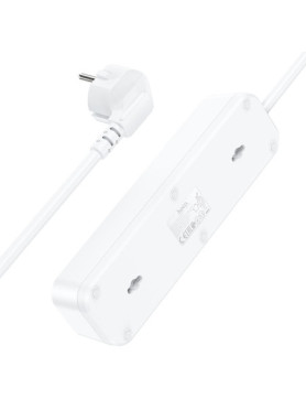 Hoco Πολύπριζο 3 Θέσεων με 3 USB-A, Διακόπτη και Καλώδιο 1.8m