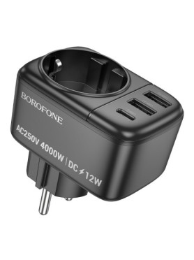 Borofone Πολύπριζο με 2 USB-A και USB-C