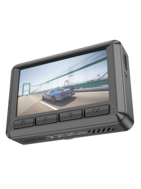 Hoco Σετ Κάμερα DVR Αυτοκινήτου 1080P με Οθόνη 2.45" WiFi, GPS για Παρμπρίζ &amp; Κάμερα Οπισθοπορείας