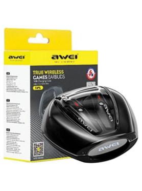 Awei T25 Tws In-ear Bluetooth Handsfree Ακουστικά με Θήκη Φόρτισης Μαύρα