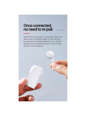Fineblue F5 Pro Earbud Bluetooth Handsfree Ακουστικό με Θήκη Φόρτισης Λευκό