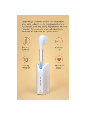 Fineblue F5 Pro Earbud Bluetooth Handsfree Ακουστικό με Θήκη Φόρτισης Λευκό